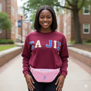 Jack And Jill Of America Fanny Pack <b>Women's</b> Cordura Crossbody Bum <b>Bag</b> Outdoor Waist Pack Utility <b>Belt</b> <b>Bag</b> Casual Hip Pack - Product Image 4