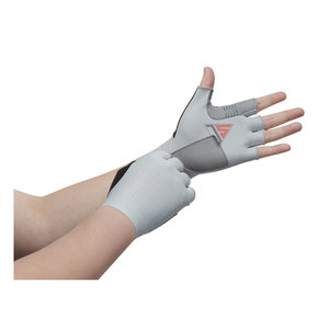 Guantes de Ciclismo Transpirables de Medio Dedo Hechos de Tela de Malla, Tela de Rizo, Tela Elástica y Cuero Sintético - Product Image 3