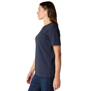 T-shirts décontractés pour femmes à coupe fluide, col rond, en mélange de coton, respirants et écologiques, idéaux pour l'été – Vente en gros - Product Image 2