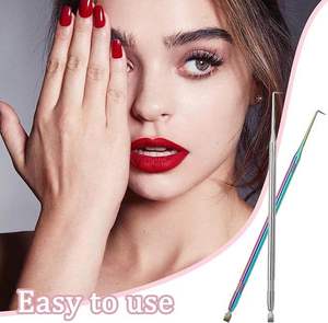 Outil métallique pour rehaussement de cils avec finition argentée brillante et couleur multi-plasma, outil isolateur pour cils avec emballage personnalisé - Product Image 4