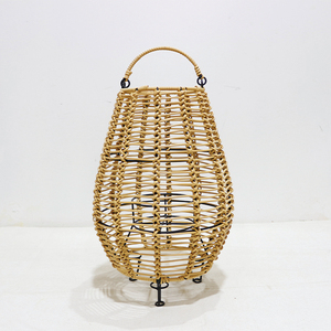 โคมไฟหวายเรซิ่นทำมือรูปทรงกระบอกแขวนตกแต่งบ้าน - Product Image 2