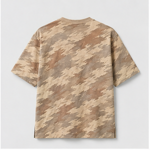 Camiseta de Manga Corta con Cuello Redondo para Hombre, Estampado de Camuflaje con Fragmentos de Arena del Desierto, Personalizada, MTS-CAMO-0004 - Product Image 2