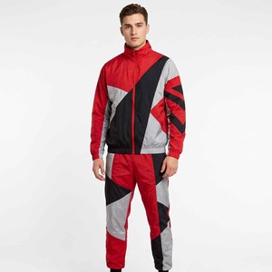Custom Men's Sportswear Waterproof Reflective Zip up Polyester Nylon Windbreaker Track <b>Jacket</b> and Pants Set Tracksuit - Product Image 6