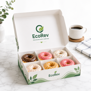 Caja de Cartón Ranurada Personalizada EcoRev, Rectangular, Impresión a Cuatro Colores, Empaque Ecológico para Alimentos con Diseño de Logotipo - Product Image 4