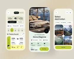 Aplicación móvil para reserva de viajes. Viaje de forma más inteligente con una reserva sencilla de vuelos, hoteles, paquetes de vacaciones y transporte local. - Product Image 2