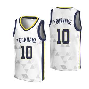 Maillot de basketball personnalisé OEM de haute qualité, 100 % polyester, maille respirante, entièrement sublimé, imprimé, grandes tailles - Product Image 4