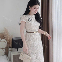 Robe élégante pour femmes, robe à manches courtes, alliant parfaitement élégance, confort, décontracté et formel pour diverses occasions, maxi en soie