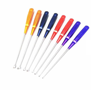 Juego de 8 Curetas Cervicales de Hueso Fabricadas Manualmente, Instrumentos Ortopédicos de Columna Vertebral de Acero Inoxidable Alemán, CE ISO - Product Image 4