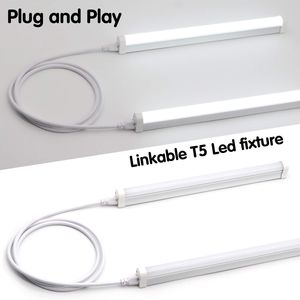 Luci a Tubo LED T5 T8 da 1,5 Metri con Cavo Connettore a Doppia Estremità e Prolunga Integrata, Lampada da Officina/Garage per Casa o Ufficio - Product Image 2