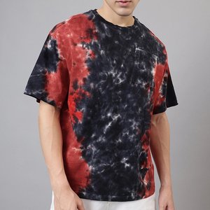 Camisetas de Cuello Redondo para Hombre, al por Mayor, con Logotipo Personalizado, Tie Dye, de Alta Calidad, 100% Algodón Poliéster, Transpirables, Estilo Urbano, Artículos de Alta Rotación - Product Image 1