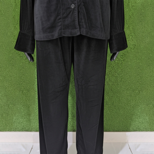 Pyjama d'hôtel haut de gamme en tissu éponge, taille élastique, manches courtes, longueur genou, logo frontal, sexy, pour femme, soirée, grandes tailles, doux - Product Image 5