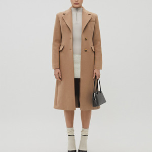 Gabardina Larga para Mujer, Doble Botonadura, Manga Larga, Corte Holgado, Cortavientos de Otoño Invierno, Ropa Exterior Elegante para Oficina - Product Image 5