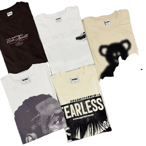 Camiseta de nuevo diseño para hombre, camiseta de secado rápido, transpirable, cuello redondo, estampado sólido, técnicas de lavado teñidas de hilo corto - Product Image 6