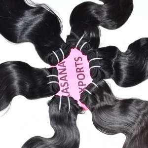 Bundle Natural Color Indian Hair Remy Lace Front Wigs Double Weft Machine Weaving Deep Wave 100% Virgin All Colors <b>Polybag</b> - Product Image 2