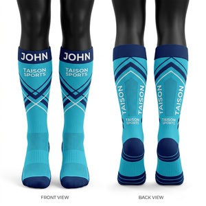 <b>Women</b> Floorball <b>Socks</b> 280 GSM Premium Polyester Spandex Breathable Knit Panels Sublimation Custom Logo Name Design men <b>socks</b> - Product Image 1