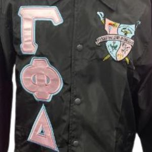 Chaqueta Negra Personalizada Sigma Gamma Rho para Mujer, Chaqueta Ligera con Cierre para Hermandad Griega, Ropa Casual de Calle con Logotipo Personalizado - Product Image 6