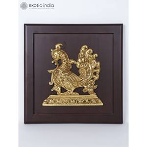 Handmade 12-Inch Annam <b>Wall</b> Hanging Brass <b>Frame</b> Unique Indian Craft for Gifting - Product Image 4