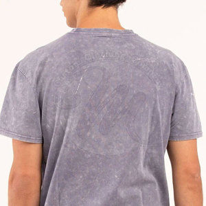 T-shirt délavé au soleil de qualité supérieure, fabriqué au Pakistan, 100 % coton, logo personnalisé, vêtement décontracté, t-shirt délavé au soleil pour la vente en ligne - Product Image 5