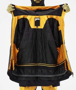 Veste de ski pour homme imperméable 10 000 mm, combinaisons de ski, salopettes de snowboard, vêtements d'extérieur imperméables, combinaison de ski jaune - Product Image 3