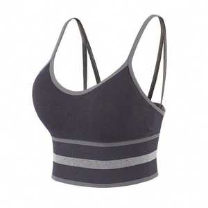 Soutien-gorge de sport pour femmes à maintien élevé et style simple, vente en gros |   Soutien-gorge de sport respirant à séchage rapide avec logo personnalisé OEM - Product Image 2