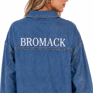 Camisa vaquera para mujer, estilo oversize, con botones, informal, diseño de ajuste relajado, holgada, para uso diario - Product Image 5