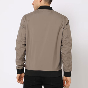 High Street Style Custom Sleeve Pockets Men's Winter <b>Canvas</b> Stand Collar Breathable Windproof <b>Jackets</b> Competitive Price - Product Image 2