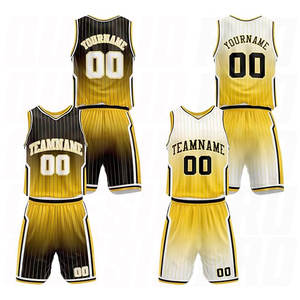 Uniformes de Baloncesto Sublimados 100% Poliéster, Diseño de Última Generación, Precio al por Mayor OEM, Camisetas y Pantalones Cortos de Baloncesto Personalizados para Equipos - Product Image 1