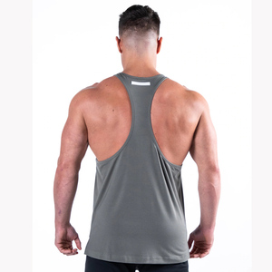 Débardeur court sans manches pour homme AMERICAN TRENCH CLOTHING, 100 % polyester, pour la gym et le sport, délavé à l'acide, séchage rapide, respirant - Product Image 5