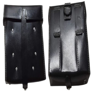 Étui de ceinture en cuir noir avec clip et passant de ceinture, reproduction de la trousse à outils allemande de la Seconde Guerre mondiale MG34 et MG42 - Product Image 4