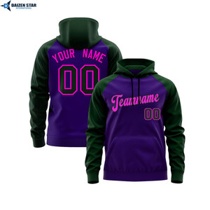 Sweat-shirt à capuche unisexe vert coupe classique avec impression par sublimation, poche, décontracté, pour l'hiver, en polaire, séchage rapide, logo frontal - Product Image 6