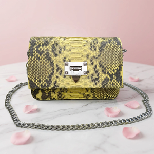 Sac à main de luxe pour femme en cuir de python 100% véritable, fabriqué au Vietnam, nouveau design - Product Image 4