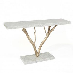 Best Seller White Sculptural <b>Console</b> <b>Table</b> With Pedestal Base Luxury Entryway Furniture For Home Decor - Product Image 6