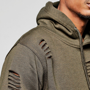 Premium Quality Heavyweight <b>Distressed</b> Hoodie and Sweatpants Set <b>Top</b> Selling Good Quality Tracksuits For Men - Product Image 6