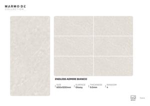 กระเบื้องพอร์ซเลนเคลือบเงาคุณภาพสูง ขนาด 600x1200 มม. กระเบื้องปูพื้นและผนังขนาดใหญ่ สำหรับงานตกแต่งภายในระดับพรีเมียม - Product Image 5