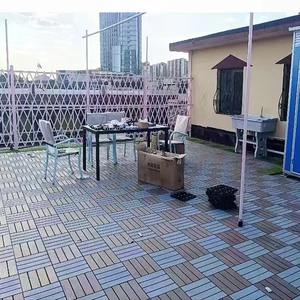 Dalles de terrasse en composite plastique imperméables pour sols extérieurs, patios, jardins et terrasses - Product Image 5