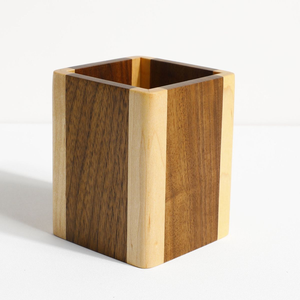 Organizador de Escritorio Multiusos de Madera, Portalápices de Madera, Portavasos, Almacenamiento de Artículos Escolares y de Oficina - Product Image 6