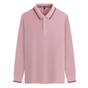 Camisa Polo de Manga Larga Personalizada para Hombre, Estilo Formal, Diseño Personalizado, Tela Transpirable, Corte Ajustado, Camisas Polo a la Moda - Product Image 6