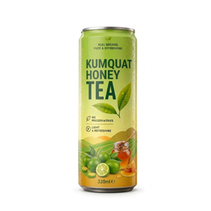 Té Adelgazante Orgánico de Jengibre y Miel, Listo para Beber, con Sabor Natural, en Lata, para Venta al por Mayor - Product Image 4