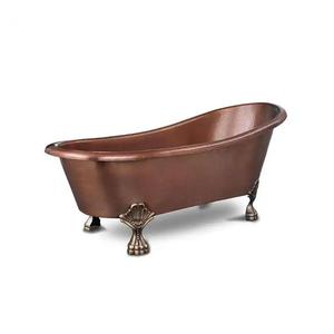 Baignoire en cuivre faite à la main au design luxueux avec finition résistante à la corrosion et style intemporel pour les espaces de salle de bain haut de gamme - Product Image 3