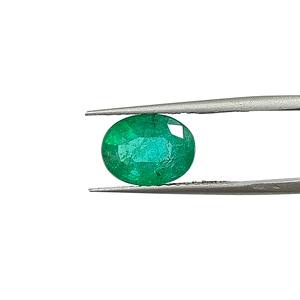 มรกตสีเขียวรูปไข่ 3.43 กะรัต จากแซมเบีย แผนภูมิพลอยราตติ 4.25 - Product Image 2
