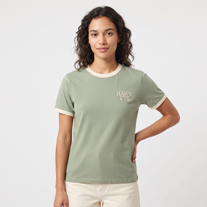 Camiseta de Algodón de Cuello Redondo y Corte Regular para Mujer, de Alta Calidad, Manga Corta, Transpirable, Informal, para Verano - Product Image 5