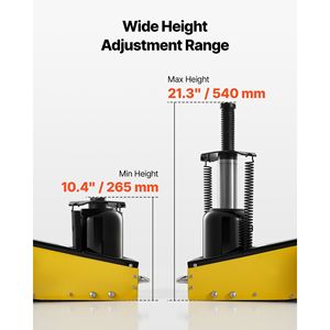 Gato hidráulico de suelo de acero de 22 toneladas (48501 lb) con pistón único, elevación rápida, postes de extensión y bomba de aire para elevación de vehículos - Product Image 4