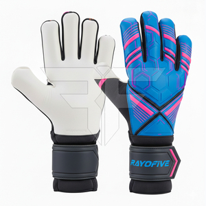 New Style High Quality Leather Durable Breathable Full Finger Football Goalkeeper Gloves - Product Image 3