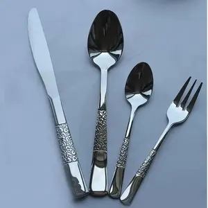 Juego de cubiertos de metal con acabado de espejo de alta calidad para restaurantes de alta gastronomía, la industria hotelera y uso doméstico. - Product Image 2