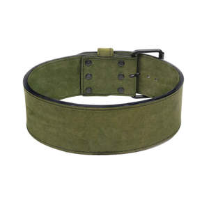 Cinturón de Levantamiento de Pesas de Cuero de Gamuza de Color Personalizado Clásico con Hebilla Negra, Cinturón de Powerlifting de Cuero de 10 mm para Gimnasio - Product Image 2