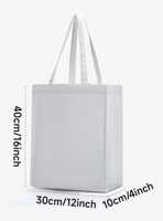 Sac de courses réutilisable en toile robuste et de qualité supérieure, 12 oz, uni et solide, idéal pour l'organisation