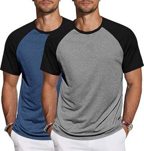 T-shirts à manches courtes pour hommes, en coton, décontractés, col rond, pour la plage et l'été, fabricant en gros - Product Image 2