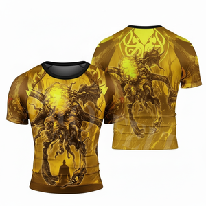 New Arrival Cheap Price High Quality <b>Compression</b> Rash Guard <b>Shirt</b> Short Sleeve UV Protection Sports Fitness MMA BJJ Fighting Top - Product Image 6
