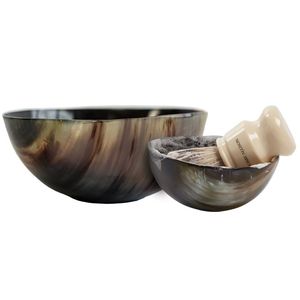 Bol en corne de buffle naturelle pour salade, pâtes, collations, glaces et desserts, bol de service artisanal écologique - Product Image 2
