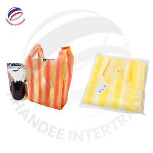HDPE Striped Polybag Plastic Bag Durable Customizable Thailand Export Quality Competitive Price for Clothing Store - Product Image 2